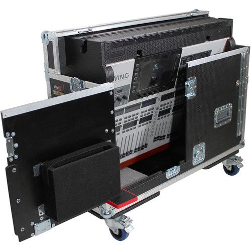 프로 ProX ZCase Flip-Ready Easy Retracting Hydraulic Lift Case for Behringer Wing Console