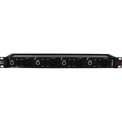 프로 Pro Co Sound DB4A - 4 Channel, Passive Direct Box in Rackmount Chassis