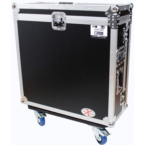 프로 ProX Flight Case with Doghouse and Wheels for Yamaha CL5 Mixer (Silver on Black)