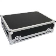 ProX Flight Case with Doghouse and Wheels for Yamaha MGP24X Mixer (Silver on Black)