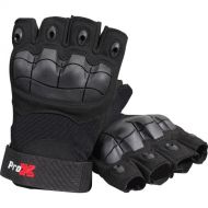 ProX X-Gripz Hard Knuckle Fingerless Gloves for Truss and Stage Performance