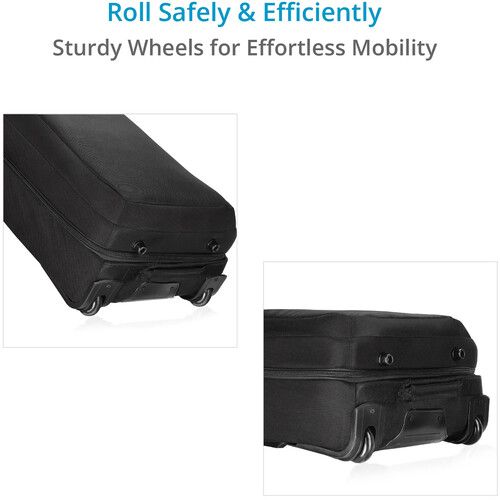 프로 Proaim Professional Cube Rolling Travel Case for 3 C-Stands