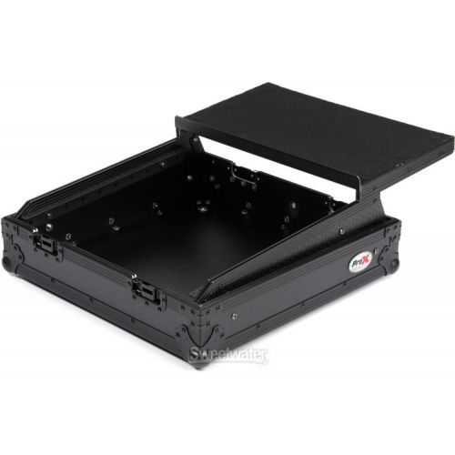 프로 ProX XS-19MIXLTBL 10U Top-mount 19-inch Slanted DJ/Mixer Case with Removable Laptop Shelf - Black