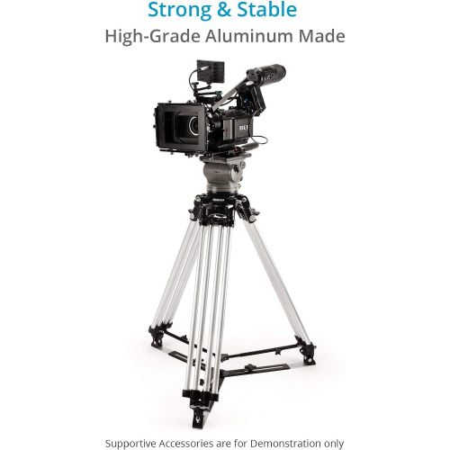 프로 PROAIM 150mm Aluminum Camera Tripod Stand with Spreader 66-Inch, Heavy-Duty Yet Lightweight, 2-Stage, Twin Legs Stand, Payload - 500kg/1100lb for Cinema Cameras (P-CST-150)