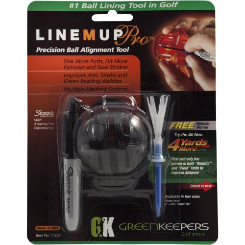 프로 ProActive Sports Line M Up Pro Precision Golf Ball Alignment and Identification Tool with Sharpie Mini