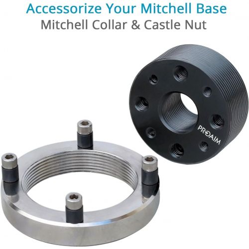 프로 PROAIM High-Grade Mitchell Ronin Mount for M/MX Includes Collar and Castle Nut Aluminium Quick Release Plate with Wide Range of Mounting and Quick Swapping Option (RN-188-00)