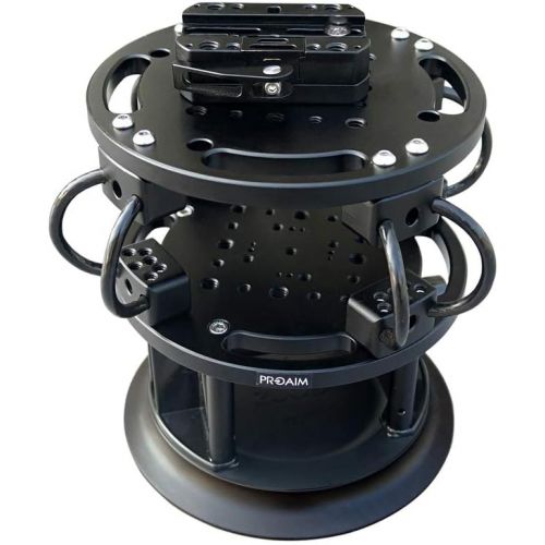 프로 PROAIM 8 Suction Camera Vibration Isolator Car/Vehicle Wire Mount for 3-Axis Camera Gimbals Customizable Cable System with Gripper, Payload 5-20kg/11-44lb (VI-ISSC-8)