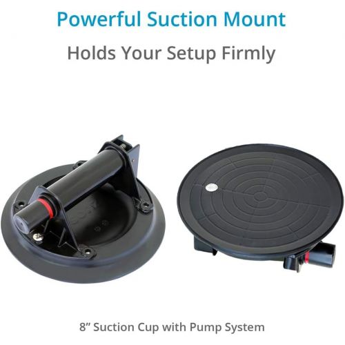 프로 PROAIM 8 Suction Camera Vibration Isolator Car/Vehicle Wire Mount for 3-Axis Camera Gimbals Customizable Cable System with Gripper, Payload 5-20kg/11-44lb (VI-ISSC-8)