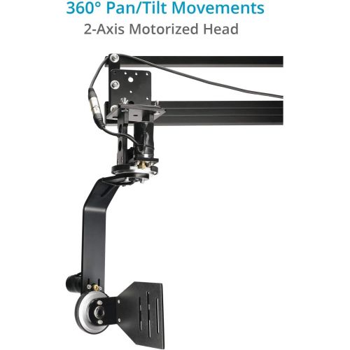 프로 PROAIM 9ft Jib Arm for DSLR Video Camera up to 8kg/17.6lb with Professional Motorized Jr. Pan Tilt Head Adapts Fluid Camera Head, Pan Tilt, DJI Ronin Gimbals for Tripod with 1.25 i