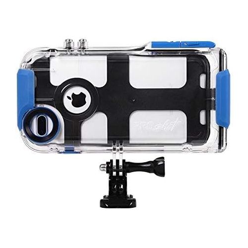 프로 ProShot Touch - Waterproof Case Compatible with iPhone 8 Plus,7 Plus, and 6 Plus, Compatible with All GoPro Mounts. Perfect Diving Case for Swimming Snorkel (12-Month Protection Pl