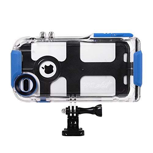 프로 ProShot Touch - Waterproof Case Compatible with iPhone 8 Plus,7 Plus, and 6 Plus, Compatible with All GoPro Mounts. Perfect Diving Case for Swimming Snorkel (12-Month Protection Pl