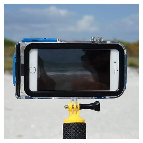 프로 ProShot Touch - Waterproof Case Compatible with iPhone 8 Plus,7 Plus, and 6 Plus, Compatible with All GoPro Mounts. Perfect Diving Case for Swimming Snorkel (12-Month Protection Pl