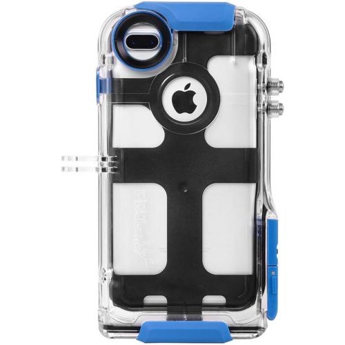프로 ProShot Touch - Waterproof Case Compatible with iPhone 8 Plus,7 Plus, and 6 Plus, Compatible with All GoPro Mounts. Perfect Diving Case for Swimming Snorkel (12-Month Protection Pl