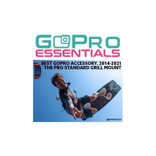 프로 Pro Standard Grill Mount 2. 0 - The Best Mouth Mount Compatible with GoPro Cameras (White/red)