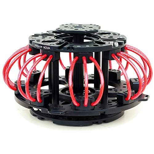 프로 PROAIM Nova Vibration Isolator Car/Vehicle Wire Mount for 3-Axis Camera Gimbals, Customizable Cable System, Payload 5-50kg/11-110lb Adapts Mitchell & 3/8” Gear