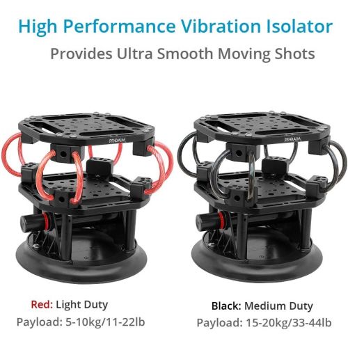 프로 PROAIM Solo 8 Suction Camera Vibration Isolator Car/Vehicle Wire Mount for 3-Axis Camera Gimbals Customizable Cable System with Gripper, Payload 5-20kg/11-44lb (VI-Solo-8)