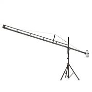 PROAIM 14ft Crane Jib Arm for DSLR Video Camera up to 8kg/17.6lb Adapts Fluid Camera Head, Pan Tilt, 3-Axis Gimbals for Tripod with 1.25” Pipe/Mast for Studio Film TV Productions +
