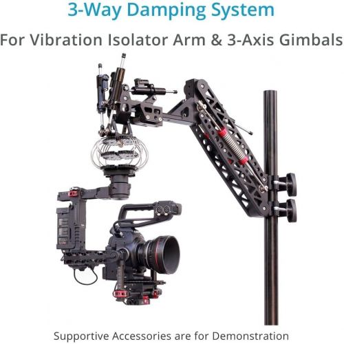 프로 PROAIM Tri-Way Damper System for Vibration Isolator Shock Absorber Arm & 3-Axis Camera Gimbals Stabilizes Roll-Tilt Errors from Moving VehiclesAdjustable Dampers, Payload upto 20kg