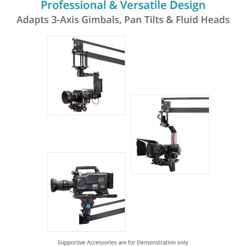 프로 PROAIM 9ft Jib Arm for DSLR Video Camera up to 8kg/17.6lb Adapts Fluid Camera Head, Pan Tilt, Gimbals for Tripod with 1.25 inch Pipe/Mast Best Travel-Friendly Crane + Bag (P-9)