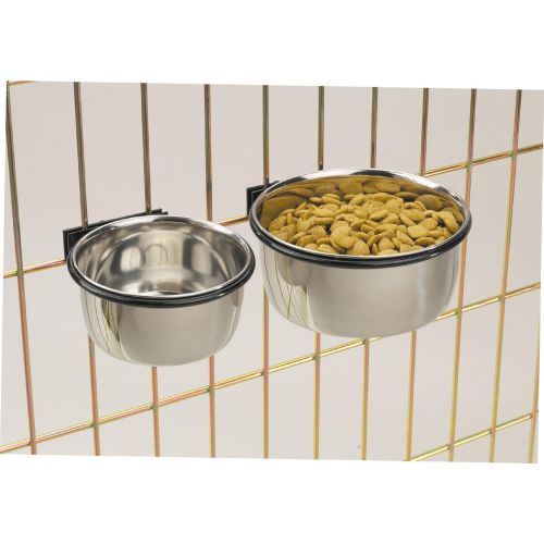 프로 Pro Select Stainless Steel Coop Cups  Versatile Coop Cups for Pet and Animal Cages