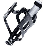 PRO BIKE TOOL Bike Water Bottle Holder - Black or White Gloss or Matte Black, Secure Retention System, Lightweight and Strong Bicycle Bottle Cage, Great for Road and Mountain Bikes