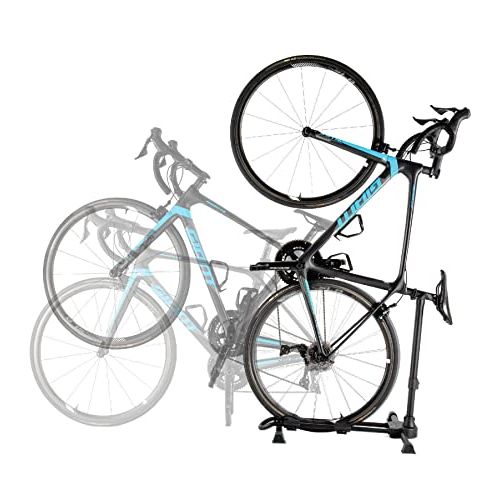 프로 PRO BIKE TOOL Vertical Upright Bicycle Floor Stand - Freestanding Indoor Bike Storage Rack for Garage or Apartment - Compatible with Tire Widths of up to 2.3 and Wheel Sizes up to