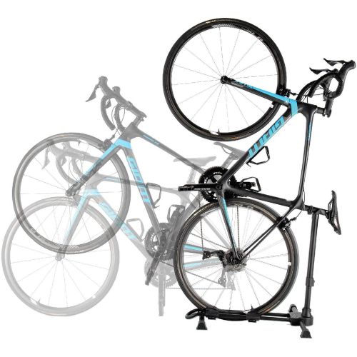 프로 PRO BIKE TOOL Vertical Upright Bicycle Floor Stand - Freestanding Indoor Bike Storage Rack for Garage or Apartment - Compatible with Tire Widths of up to 2.3 and Wheel Sizes up to