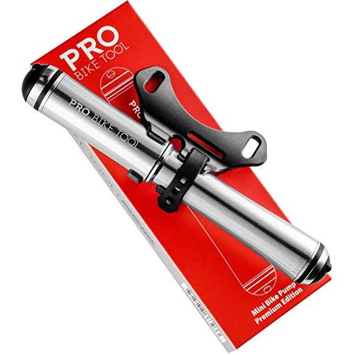 프로 PRO BIKE TOOL Mini Bike Pump Premium Edition - Fits Presta and Schrader valves - High Pressure PSI - Bicycle Tire Pump for Road and Mountain Bikes