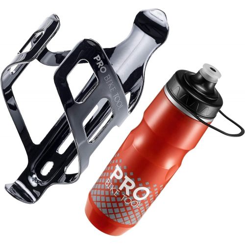 프로 PRO BIKE TOOL Insulated Bike Water Bottle + Bicycle Water Bottle Bundle - for Road or Mountain Bikes