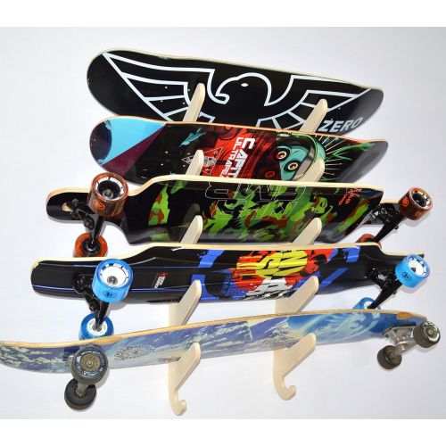 프로 Pro Board Racks The Annex Skateboard & Longboard Rack (Holds 5)