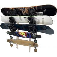 Pro Board Racks Longboard Wall Rack Mount (Holds 5 Board)