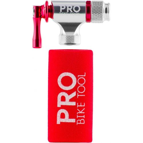 프로 PRO BIKE TOOL CO2 Inflator - Quick & Easy - Presta and Schrader Valve Compatible - Bicycle Tire Pump for Road and Mountain Bikes - Insulated Sleeve - No CO2 Cartridges Included