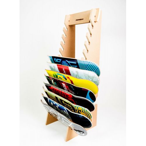 프로 Pro Board Racks Skateboard Longboard Snowboard Floor Display Rack (The Deckhand)