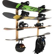 [아마존베스트]Pro Board Racks Snowboard Wall Rack Mount (Holds 4 Boards)