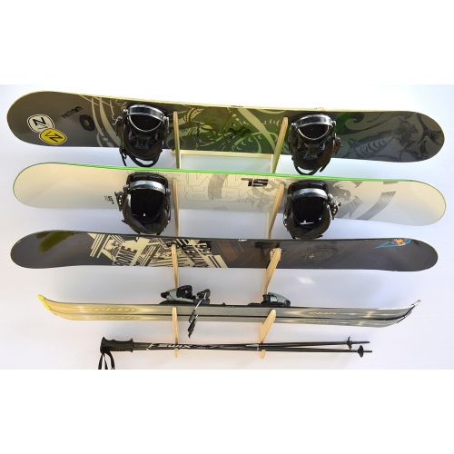 프로 [아마존베스트]Pro Board Racks The Lifty Snowboard Wall Rack (Holds 4)