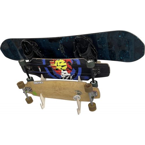 프로 [아마존베스트]Pro Board Racks Snowboard Wall Rack Mount -- Holds 3 Boards