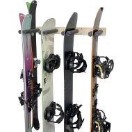 Pro Board Racks Vertical Ski and Snowboard Storage Rack (Holds Up to 12 Pairs of Skis)