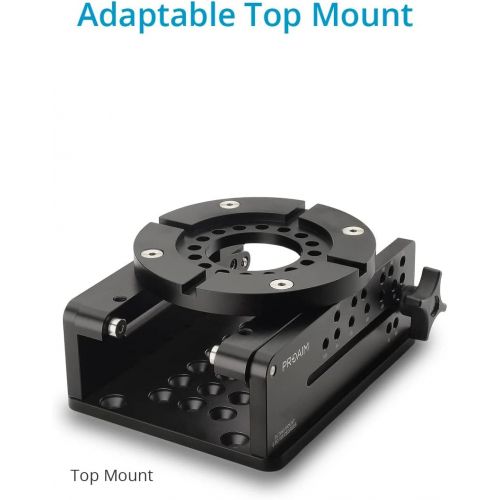 프로 [아마존베스트]PROAIM Mitchell Wedge Tilt Levelling Camera Mount Plate for Mitchell Fluid Head, Tripod Stand | For Over & Under-Slung Tracking & Static Shots, Tilt Angle - 0° to 105° Payload - 10