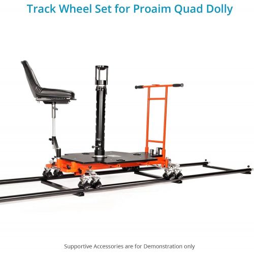 프로 [아마존베스트]Proaim Quad Super Dolly Track Wheel Set (P-TWS-QS)