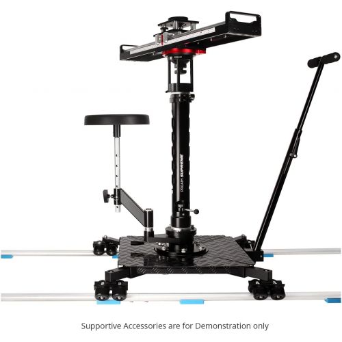 프로 [아마존베스트]New! PROAIM Supreme Professional Cinema Dolly + 12ft Straight Track, Bazooka, Seat + Flight Cases | Heavy-Duty Aluminum Dolly for Video Movie Film Production for Cameras up to 150k