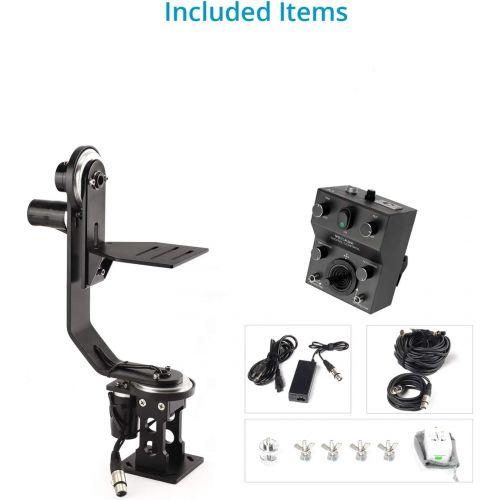 프로 [아마존베스트]Proaim Professional Motorized Jr. Pan Tilt Head with 12V Joystick Control for DSLR Video Cameras Camcorders up to 6kg/13.2lb for Jib Crane Tripod + Carrying Bag (PT-JR)