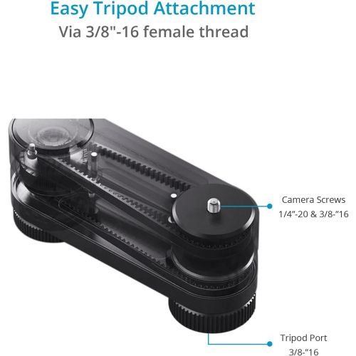 프로 [아마존베스트]PROAIM Sway Extendable Video Camera Slider | Covers Up to 4× Linear Motions on Tripod | Portable CNC Aluminum Slider Rail Track Dolly for DSLR Video GoPro/Smartphone (SL-051-00)