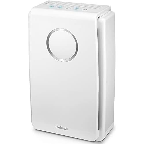 프로 [아마존베스트]Pro BreezeTM 5 in 1 Air Purifier with Hepa combi filter and 99.97% filter performance, activated carbon filter and cold catalytic converter. Ideal for allergy sufferers, smokers -