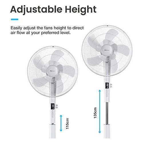 프로 [아마존베스트]Pro Breeze 40 cm Tower Fan with Remote Control and Digital Display