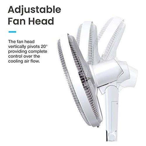 프로 [아마존베스트]Pro Breeze 40 cm Tower Fan with Remote Control and Digital Display