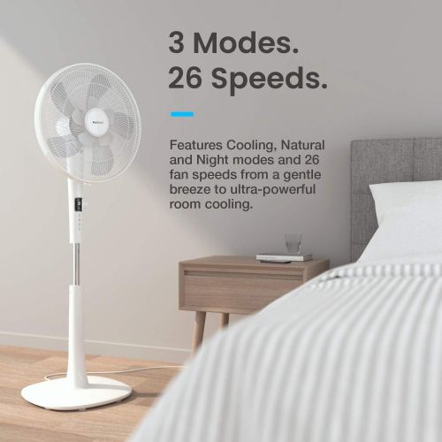 프로 [아마존베스트]Pro Breeze 40 cm Tower Fan with Remote Control and Digital Display