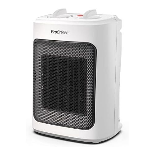 프로 [아마존베스트]Pro Breeze 2000 W Mini Ceramic Fan Heater with Cold Setting, Three Power Levels - for Use in the Office, Living Room, Bedroom or Patio - White