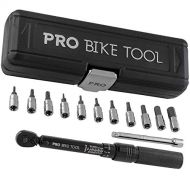 자전거 정비 공구 수리PRO BIKE TOOL 1/4 Inch Drive Click Torque Wrench Set  2 to 20 Nm  Bicycle Maintenance Kit for Road & Mountain Bikes - Includes Allen & Torx Sockets, Extension Bar & Storage Box