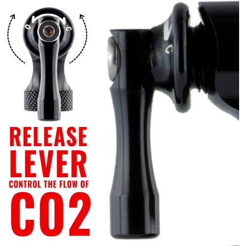 프로 자전거 정비 공구 수리PRO BIKE TOOL CO2 Inflator - Quick & Easy - Presta and Schrader Valve Compatible - Bicycle Tire Pump for Road and Mountain Bikes - Insulated Sleeve - No CO2 Cartridges Included