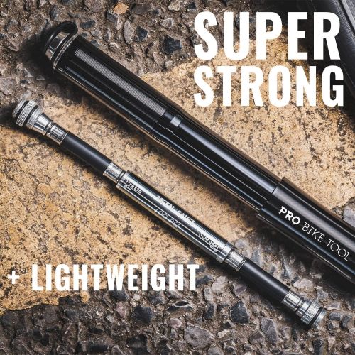 프로 자전거 정비 공구 수리PRO BIKE TOOL Bike Pump with Gauge Fits Presta and Schrader - Accurate Inflation - Mini Bicycle Tire Pump for Road, Mountain and BMX Bikes, High Pressure 100 PSI, Includes Mount Ki